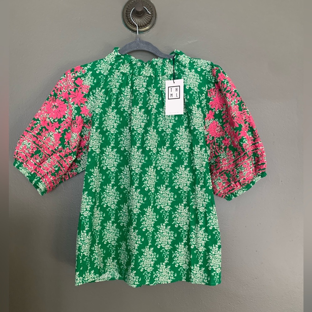 THML puff sleeve shirt